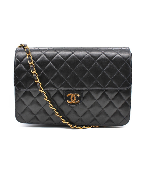 CHANEL（シャネル）CHANEL (シャネル) チェーンショルダーバッグ ブラック サイズ:- マトラッセ 5115731の古着・服飾アイテム