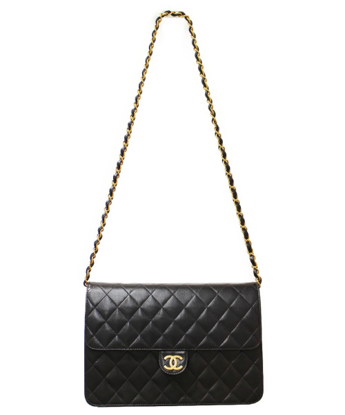 CHANEL（シャネル）CHANEL (シャネル) チェーンショルダーバッグ ブラック サイズ:- マトラッセ 5115731の古着・服飾アイテム