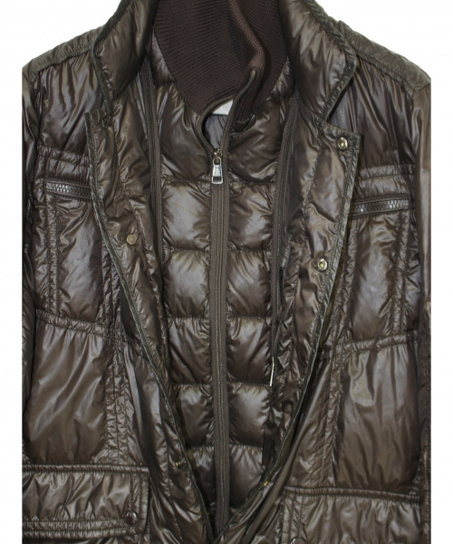 MONCLER（モンクレール）MONCLER (モンクレール) ダウンジャケット ブラウン サイズ:Mの古着・服飾アイテム