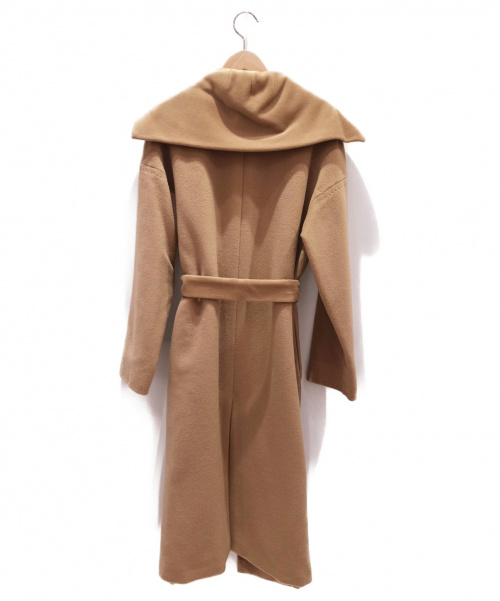 MaxMara（マックスマーラ）MaxMara (マックスマーラ) カシミヤ混ガウンコート キャメル サイズ:40の古着・服飾アイテム