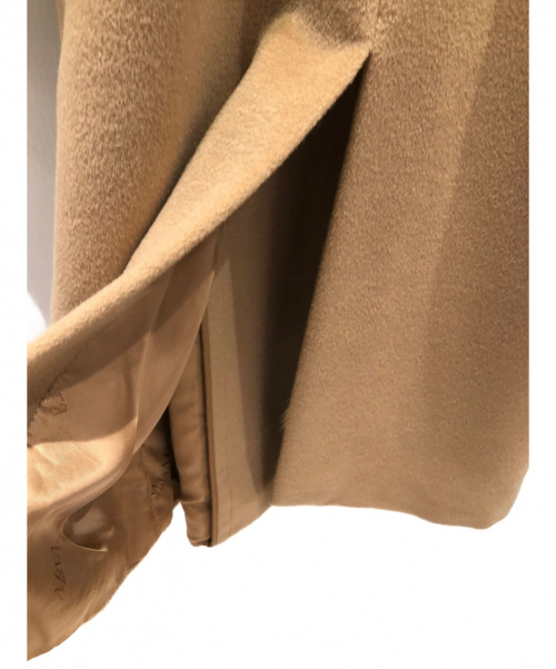 MaxMara（マックスマーラ）MaxMara (マックスマーラ) カシミヤ混ガウンコート キャメル サイズ:40の古着・服飾アイテム