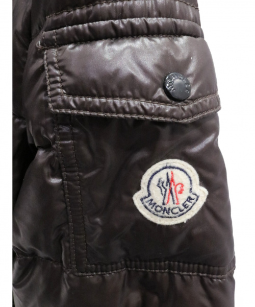 MONCLER（モンクレール）MONCLER (モンクレール) ロングダウンジャケット ブラウン サイズ:0の古着・服飾アイテム