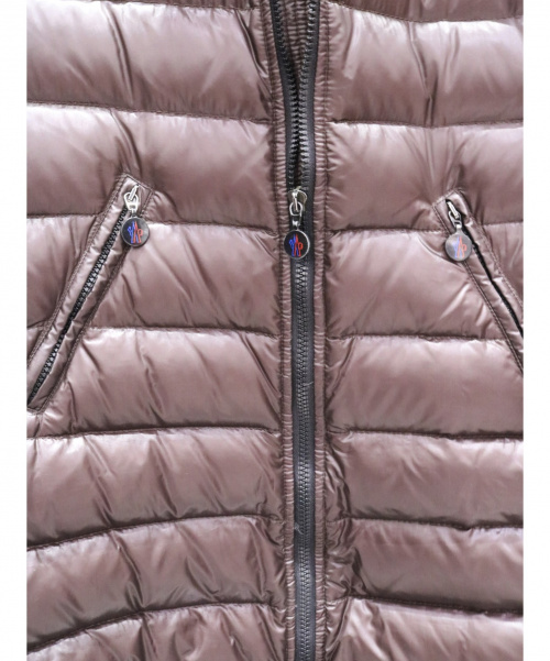 MONCLER（モンクレール）MONCLER (モンクレール) ロングダウンジャケット ブラウン サイズ:0の古着・服飾アイテム