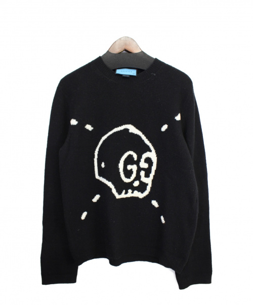 GUCCI（グッチ）GUCCI (グッチ) グッチゴーストニット ブラック サイズ:Mの古着・服飾アイテム