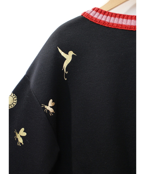 GUCCI（グッチ）GUCCI (グッチ) ボンディングスウェット ブラック サイズ:Mの古着・服飾アイテム
