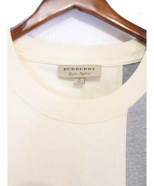 BURBERRY（バーバリー）BURBERRY (バーバリー) パッチワークTシャツ アイボリー サイズ:XLの古着・服飾アイテム