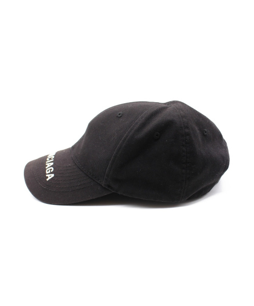 BALENCIAGA（バレンシアガ）BALENCIAGA (バレンシアガ) ロゴキャップ ブラック サイズ:L/58の古着・服飾アイテム