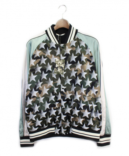 VALENTINO（ヴァレンティノ）VALENTINO (バレンチノ) スカジャン カーキ サイズ:50の古着・服飾アイテム