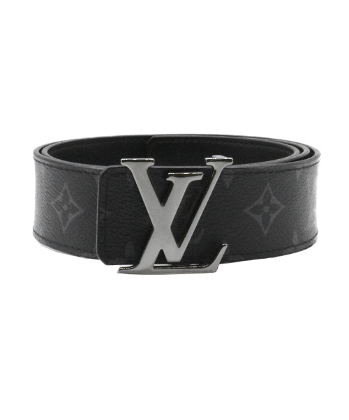 LOUIS VUITTON（ルイ ヴィトン）LOUIS VUITTON (ルイヴィトン) サンチュール・LVイニシャル ブラック サイズ:85/34 モノグラムの古着・服飾アイテム