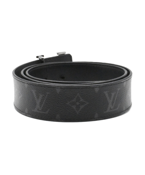 LOUIS VUITTON（ルイ ヴィトン）LOUIS VUITTON (ルイヴィトン) サンチュール・LVイニシャル ブラック サイズ:85/34 モノグラムの古着・服飾アイテム
