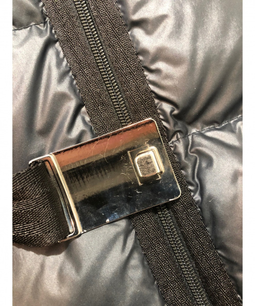 MONCLER（モンクレール）MONCLER (モンクレール) NANTESFUR/ダウンコート ブラック サイズ:2の古着・服飾アイテム