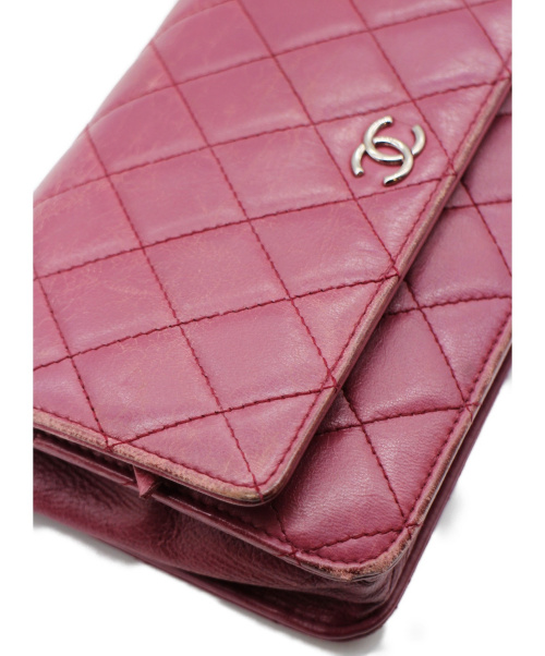 CHANEL（シャネル）CHANEL (シャネル) ショルダーチェーンウォレット パープル サイズ:- 125367983の古着・服飾アイテム
