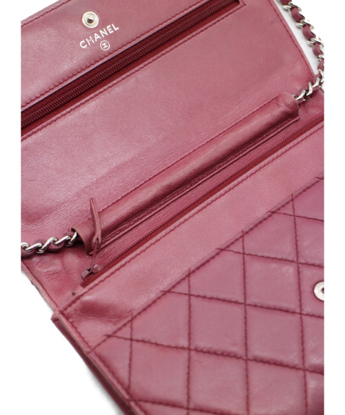 CHANEL（シャネル）CHANEL (シャネル) ショルダーチェーンウォレット パープル サイズ:- 125367983の古着・服飾アイテム