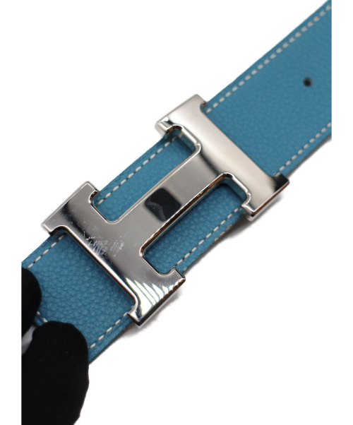 HERMES（エルメス）HERMES (エルメス) コンスタンスベルト ブルー サイズ:85の古着・服飾アイテム