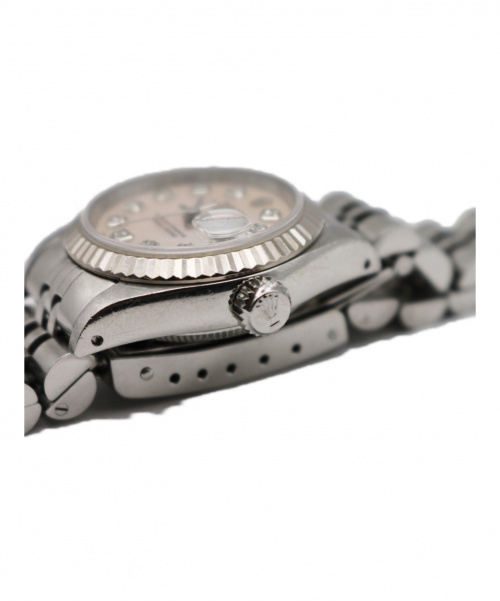 ROLEX（ロレックス）ROLEX (ロレックス) デイトジャスト　69174NG サイズ:26mm  ピンクシェル10Pダイヤの古着・服飾アイテム