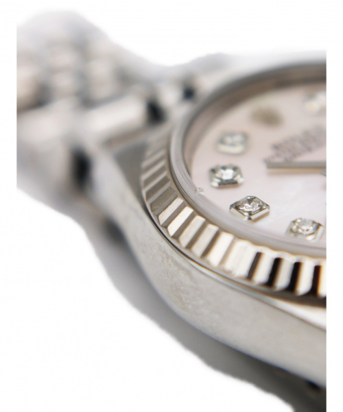 ROLEX（ロレックス）ROLEX (ロレックス) デイトジャスト　69174NG サイズ:26mm  ピンクシェル10Pダイヤの古着・服飾アイテム