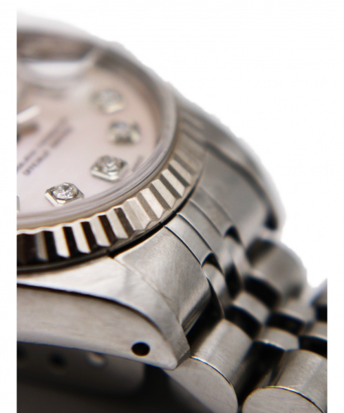 ROLEX（ロレックス）ROLEX (ロレックス) デイトジャスト　69174NG サイズ:26mm  ピンクシェル10Pダイヤの古着・服飾アイテム