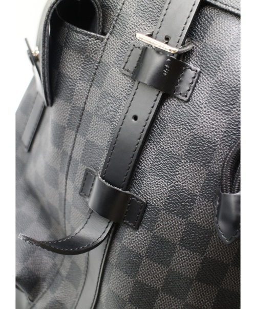 LOUIS VUITTON（ルイ ヴィトン）LOUIS VUITTON (ルイヴィトン) クリストファーPM ブラック サイズ:PM ダミエ・グラフィット N41379 TR2134の古着・服飾アイテム