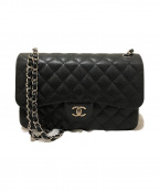 CHANELシャネル）の古着「マトラッセダブルチェーンショルダーバッグ」｜ブラック