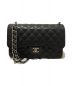 CHANEL（シャネル）の古着「マトラッセダブルチェーンショルダーバッグ」｜ブラック