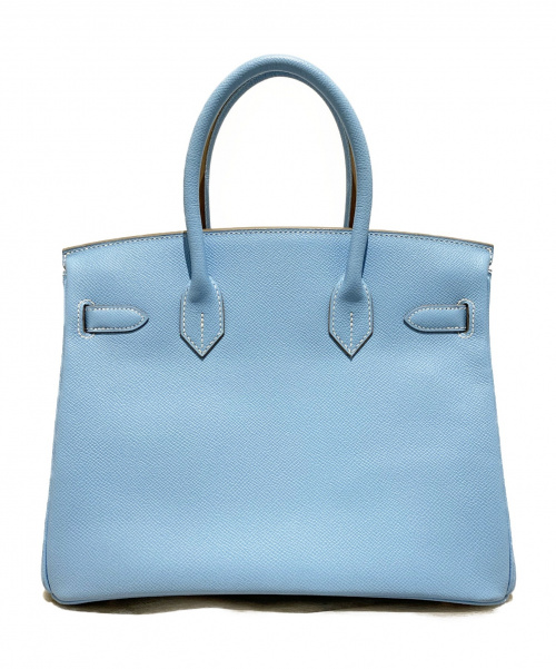HERMES（エルメス）HERMES (エルメス) キャンディバーキン30 セレスト×ミコノス バイカラー サイズ:30 エプソン シルバー金具の古着・服飾アイテム