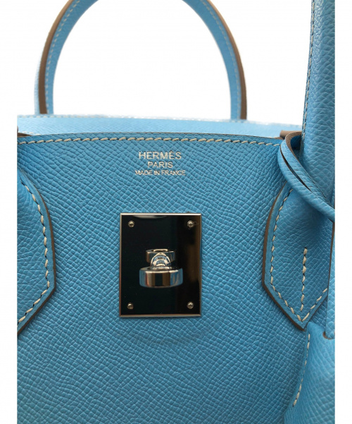 HERMES（エルメス）HERMES (エルメス) キャンディバーキン30 セレスト×ミコノス バイカラー サイズ:30 エプソン シルバー金具の古着・服飾アイテム