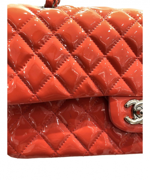CHANEL（シャネル）CHANEL (シャネル) エナメルマトラッセ  ピンクオレンジ サイズ:25の古着・服飾アイテム