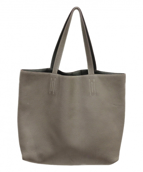 HERMES（エルメス）HERMES (エルメス) ドゥブルセンス45 グレージュ×オリーブ サイズ:45の古着・服飾アイテム