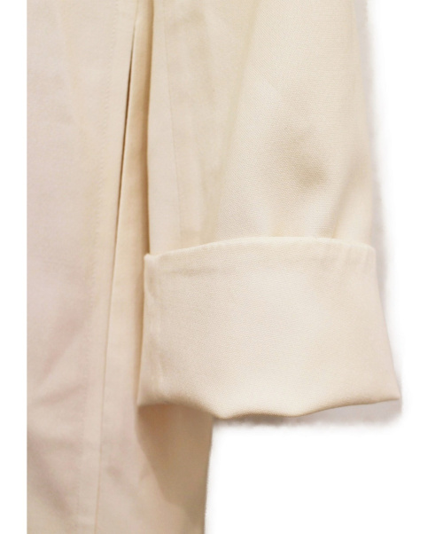 HERMES（エルメス）HERMES (エルメス) ヴァージンウールシルクコート/マルジェラ期 アイボリー サイズ:36の古着・服飾アイテム