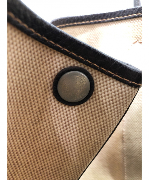 HERMES（エルメス）HERMES (エルメス) ガーデンパーティTPM ベージュ×ブラウン サイズ:TPMの古着・服飾アイテム