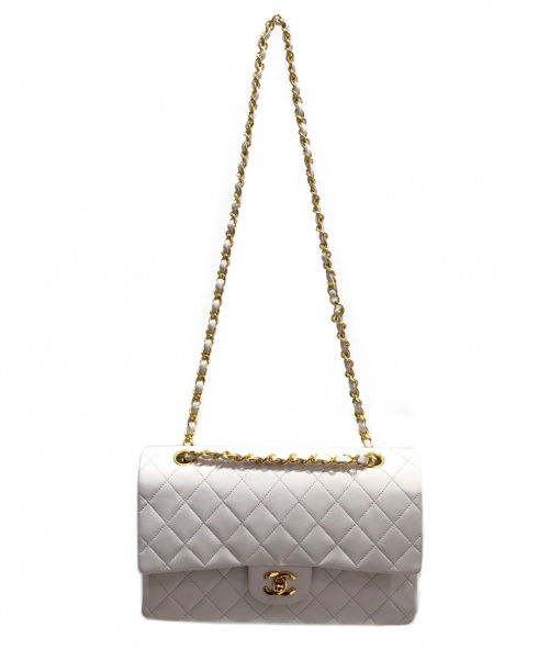 CHANEL（シャネル）CHANEL (シャネル) マトラッセ ホワイト サイズ:25 マトラッセ カーフスキン 1039284の古着・服飾アイテム