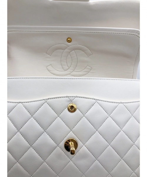 CHANEL（シャネル）CHANEL (シャネル) マトラッセ ホワイト サイズ:25 マトラッセ カーフスキン 1039284の古着・服飾アイテム