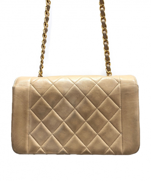 CHANEL（シャネル）CHANEL (シャネル) ダイアナフラップ チェーンショルダーバッグ ベージュ サイズ:22の古着・服飾アイテム