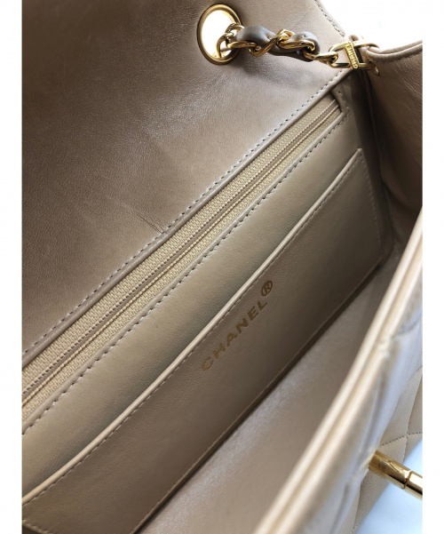 CHANEL（シャネル）CHANEL (シャネル) ダイアナフラップ チェーンショルダーバッグ ベージュ サイズ:22の古着・服飾アイテム