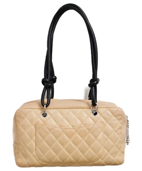 CHANEL（シャネル）CHANEL (シャネル) ボーリングバッグ ベージュ サイズ:- カンボン 9507397の古着・服飾アイテム