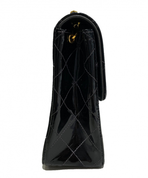 CHANEL（シャネル）CHANEL (シャネル) シングルフラップマトラッセ ブラック サイズ:- エナメルの古着・服飾アイテム