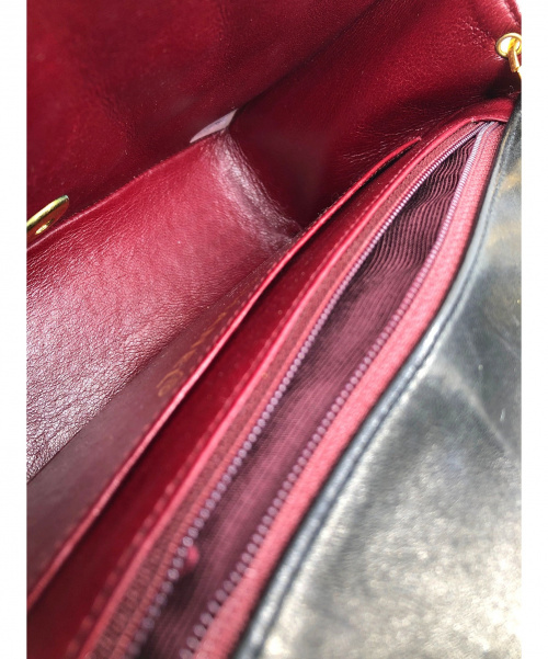 CHANEL（シャネル）CHANEL (シャネル) ダイアナフラップ ブラック サイズ:22 チェーンショルダーバッグ　ラムスキンの古着・服飾アイテム