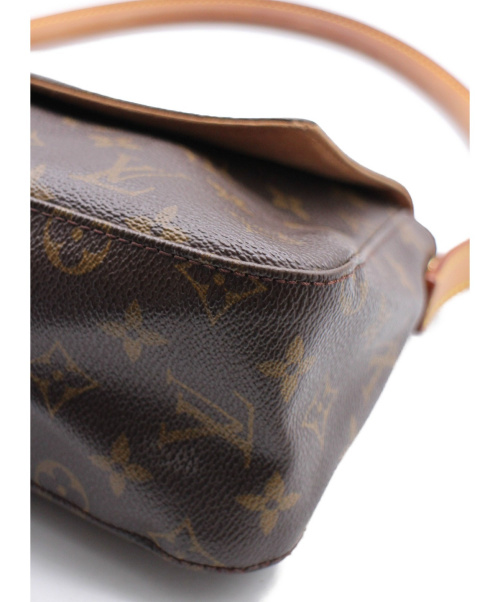LOUIS VUITTON（ルイ ヴィトン）LOUIS VUITTON (ルイヴィトン) ミニルーピング ブラウン サイズ:ミニ モノグラム M51147 MI0052の古着・服飾アイテム