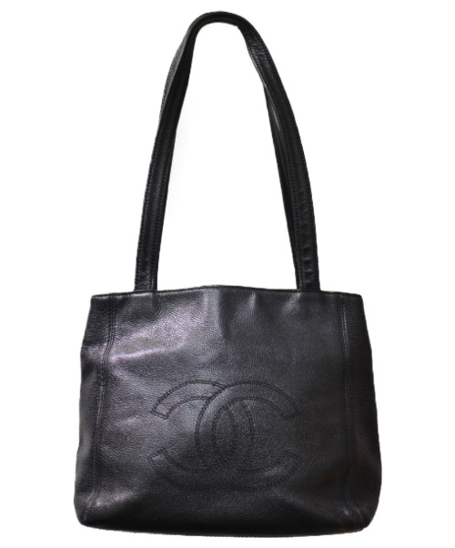 CHANEL（シャネル）CHANEL (シャネル) キャビアスキン トートバッグ ブラック サイズ:- 5643231の古着・服飾アイテム