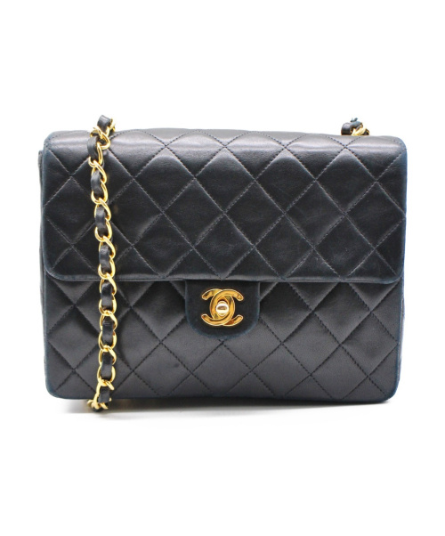 CHANEL（シャネル）CHANEL (シャネル) マトラッセチェーンショルダーバッグ ブラック サイズ:-の古着・服飾アイテム