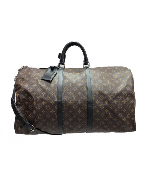 LOUIS VUITTON（ルイ ヴィトン）LOUIS VUITTON (ルイヴィトン) マカサー キーポル・バンドリエール55 サイズ:55 モノグラムマカサー M56714の古着・服飾アイテム