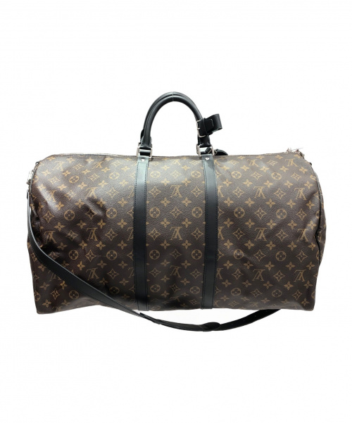 LOUIS VUITTON（ルイ ヴィトン）LOUIS VUITTON (ルイヴィトン) マカサー キーポル・バンドリエール55 サイズ:55 モノグラムマカサー M56714の古着・服飾アイテム