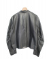 CHROME HEARTS (クロムハーツ) レザーライダースジャケット ブラック サイズ:M 春秋物：148000円