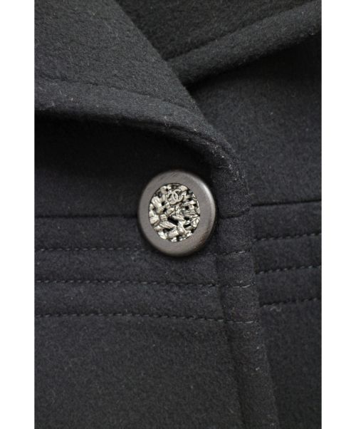 CHANEL（シャネル）CHANEL (シャネル) ダブルウールコート ブラック サイズ:34の古着・服飾アイテム