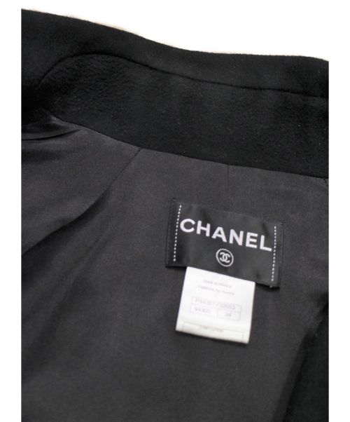 CHANEL（シャネル）CHANEL (シャネル) ダブルウールコート ブラック サイズ:34の古着・服飾アイテム
