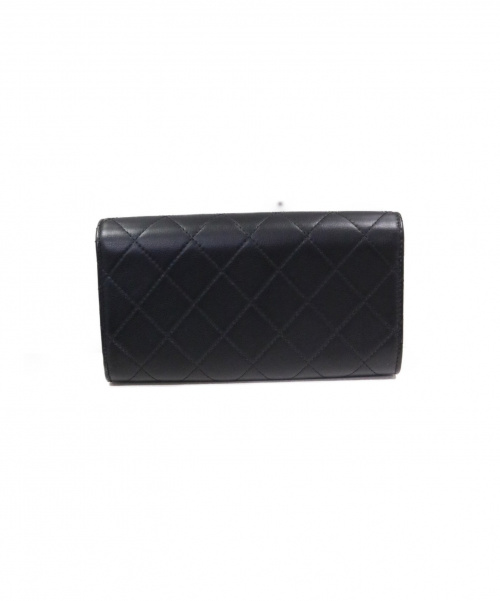 CHANEL（シャネル）CHANEL (シャネル) ターンロック長財布 ブラック サイズ:- 未使用品 レザー 未使用品の古着・服飾アイテム