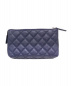 CHANEL (シャネル) コスメポーチ ネイビー サイズ:- 未使用品 マトラッセ キャビアスキン：54800円