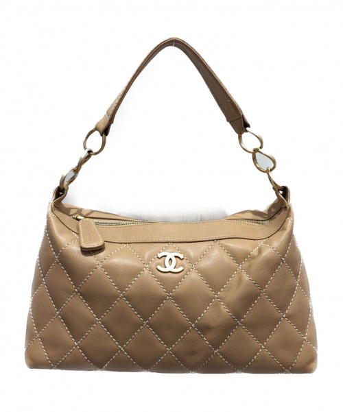 CHANEL（シャネル）CHANEL (シャネル) ワイルドステッチ ショルダーバッグ ベージュ サイズ:-の古着・服飾アイテム