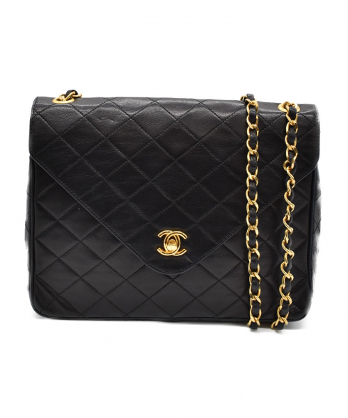 CHANEL（シャネル）CHANEL (シャネル) マトラッセチェーンショルダーバッグ ブラック サイズ:-の古着・服飾アイテム