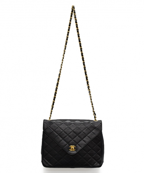 CHANEL（シャネル）CHANEL (シャネル) マトラッセチェーンショルダーバッグ ブラック サイズ:-の古着・服飾アイテム